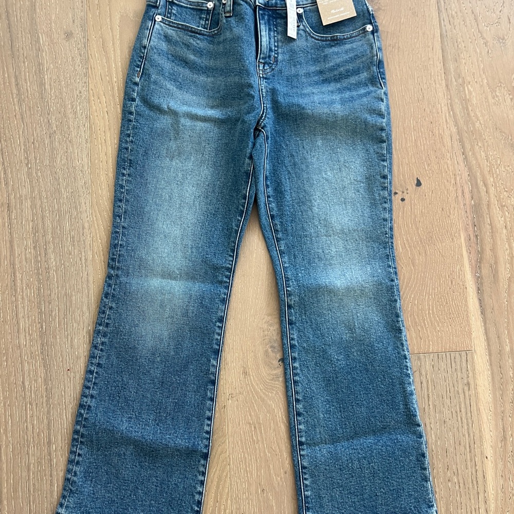 Madewell Blue Flare Wide Leg Jeans